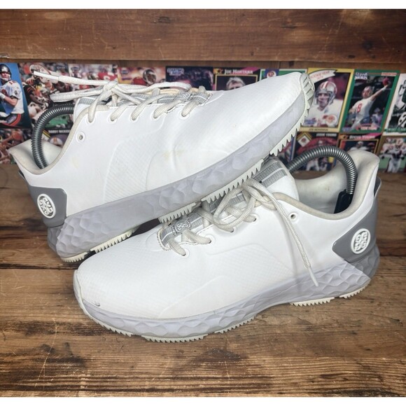 Gfore MG4+ Golf Shoe Men 8.5 Snow White Contrast Spikeless Waterproof G4MA23EF25